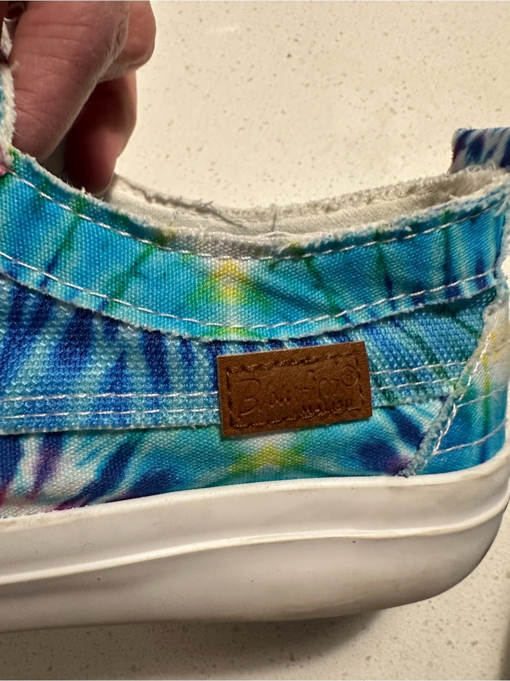 Tie-Dye Slip-On Sneakers Blowfish 9 - Picture 9 of 10
